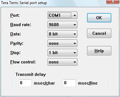 configuration logiciel série